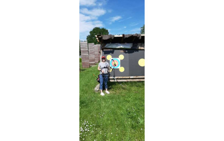 Initiation à l'arc à poulies de Cathy